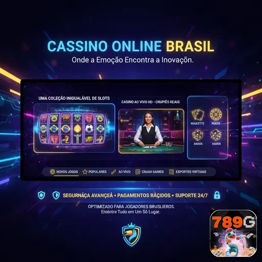 Ilustração de Acesse o melhor do cassino online na 789g com segurança