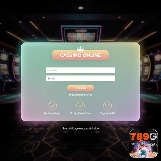 Ilustração de Acesse o melhor do cassino online na 789g com segurança